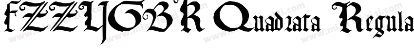 FZZYGBK Quadrata Regular字体转换